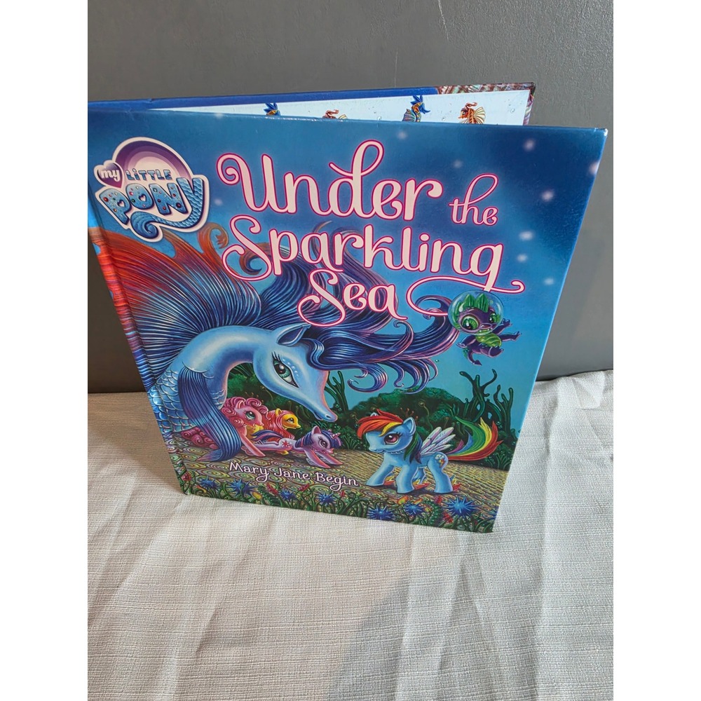 My Little Pony Under the Sparkling Sea Hardcover Book Mary Jane Begin Poster